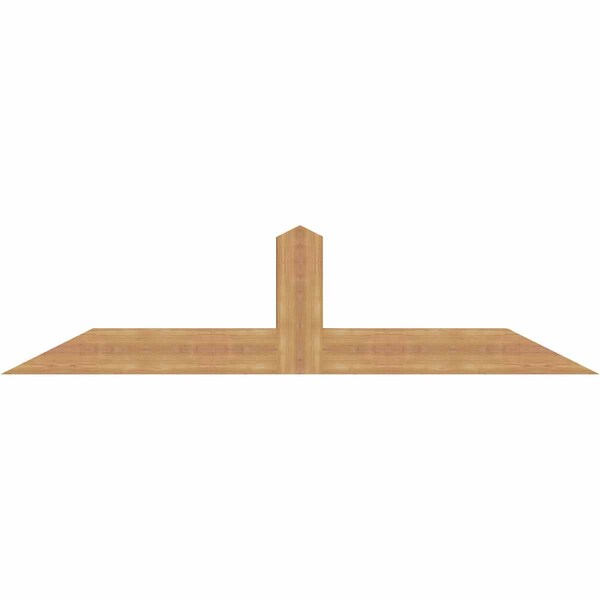 Ekena Millwork Portland Smooth Timber Gable Bracket, Western Red Cedar, 72"W x 18"H x 3 1/2"D x 5 1/2"F, 6/12 Pitch GBW072X18X0406POR00SWR - main